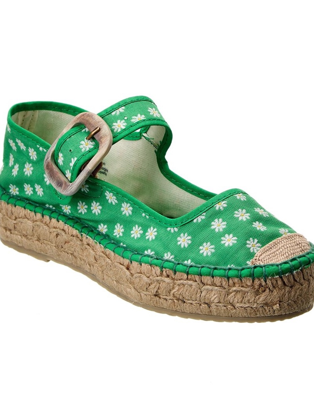 Free People Surfside Daisy Canvas Mary Jane Espadrille